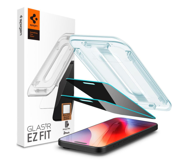 SPIGEN Szkło Privacy Glas.TR 'Ez.Fit' 2-Pack do iPhone 16 Pro Max AGL07908 - 1279691 - zdjęcie